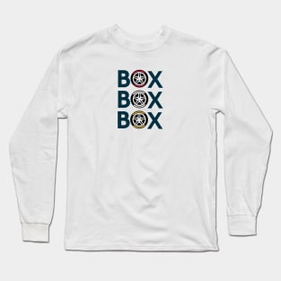 Box Box Box  F1 Tyre Compound Long Sleeve T-Shirt